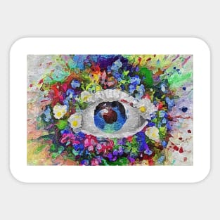 Floral Explosion Eye Sticker